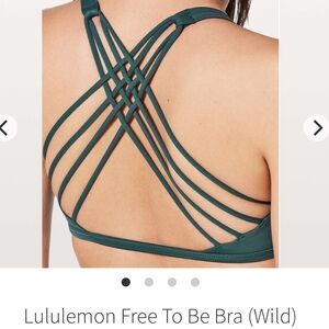 lululemon Teal Shadow Free To Be Bra (Wild)